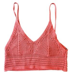 Double Zero Crochet Knit Festival Crop Top Strappy Fairycore Boho
Medium NWT